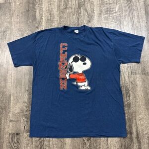 Vintage 80s Artex Clemson Tigers Snoopy Graphic College T Shirt